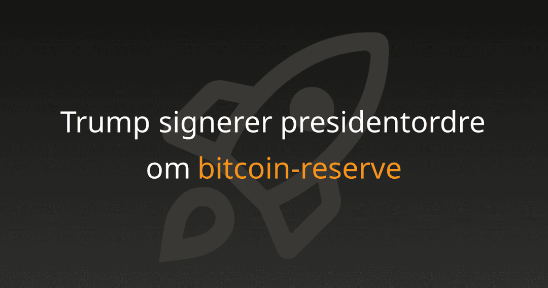 Trump signerer presidentordre om bitcoin-reserve