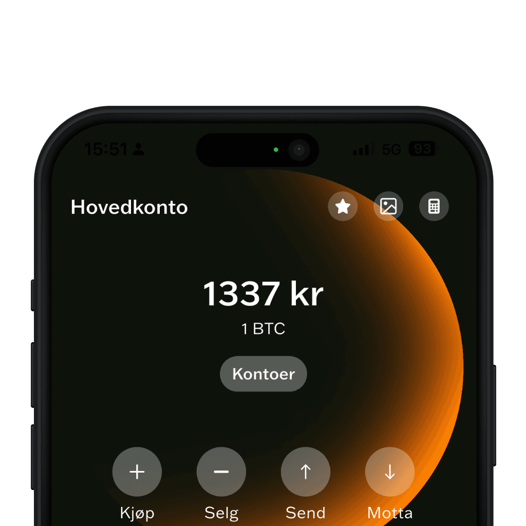1. Trykk på "kjøp" helt øverst