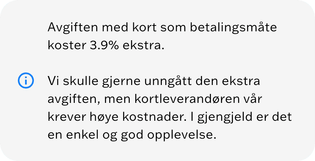 Man kommer langt med enkle infobokser